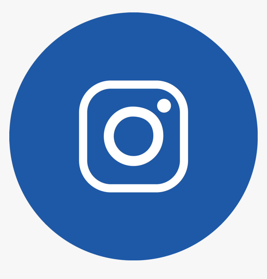 Insta Icon Circle Ltblue - White Instagram Icon Png, Transparent Png, Free Download