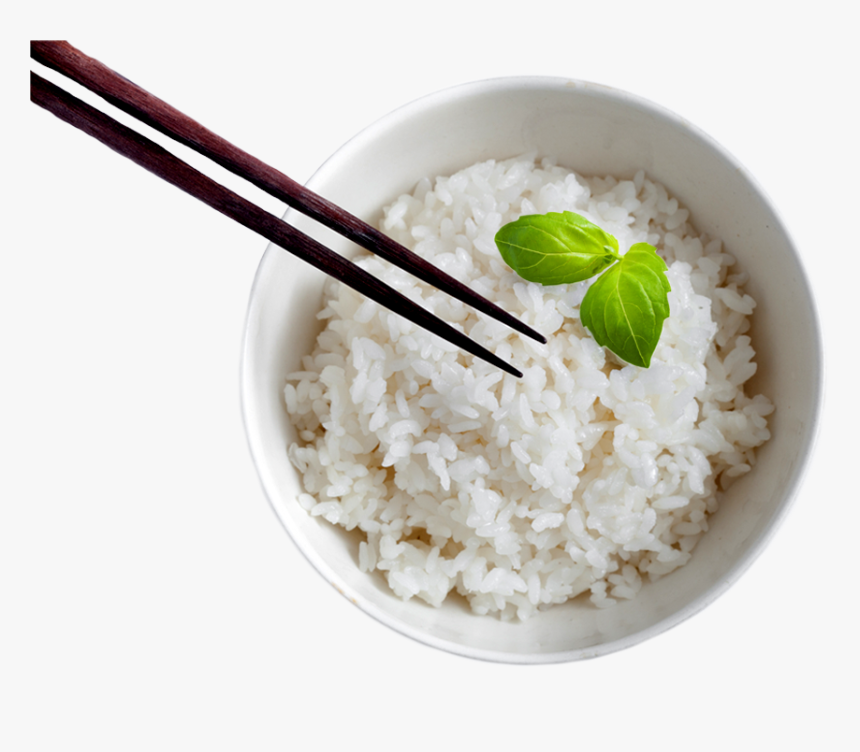 Bowl Of Rice - Bowl Of Rice From Above, HD Png Download, Free Download