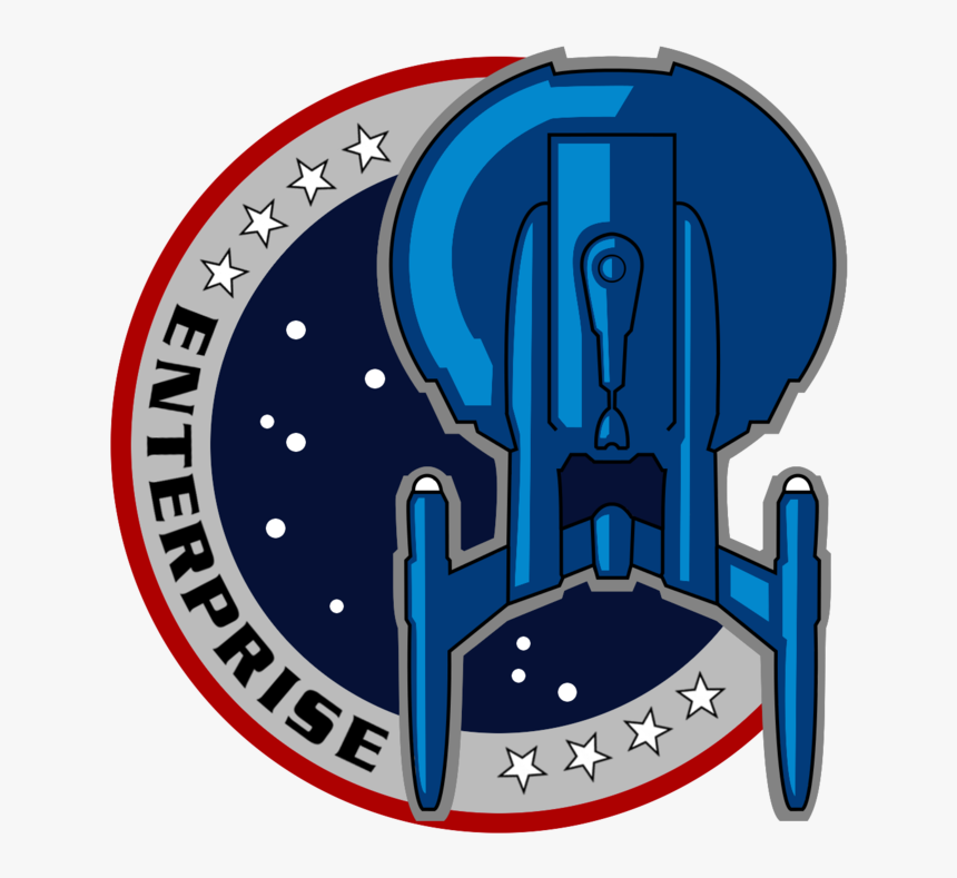 Star Trek Logo Png Nx 01 Enterprise Patch Transparent Png