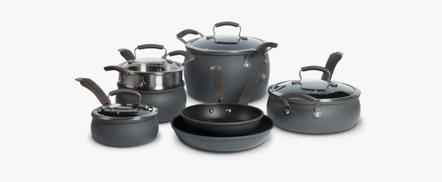 11 Piece Cookware Set - Pannenset Grijs, HD Png Download, Free Download