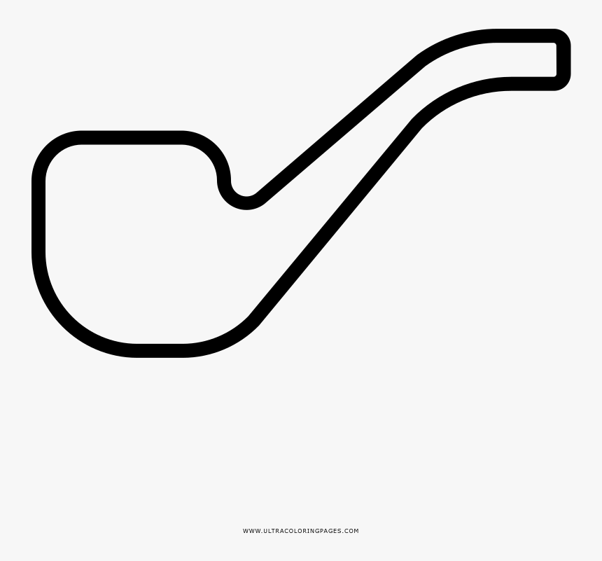 Smoking Pipe Coloring Page - Eiffel Base, HD Png Download, Free Download