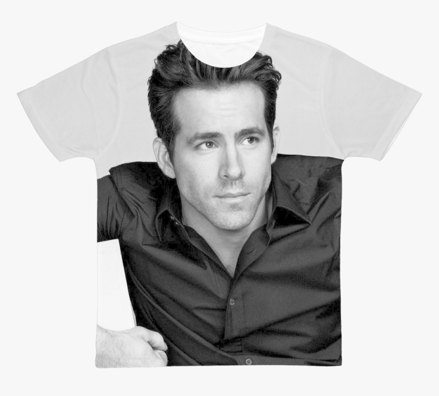 Ryan Reynolds ﻿classic Sublimation Adult T-shirt"
 - Ryan Reynolds, HD Png Download, Free Download