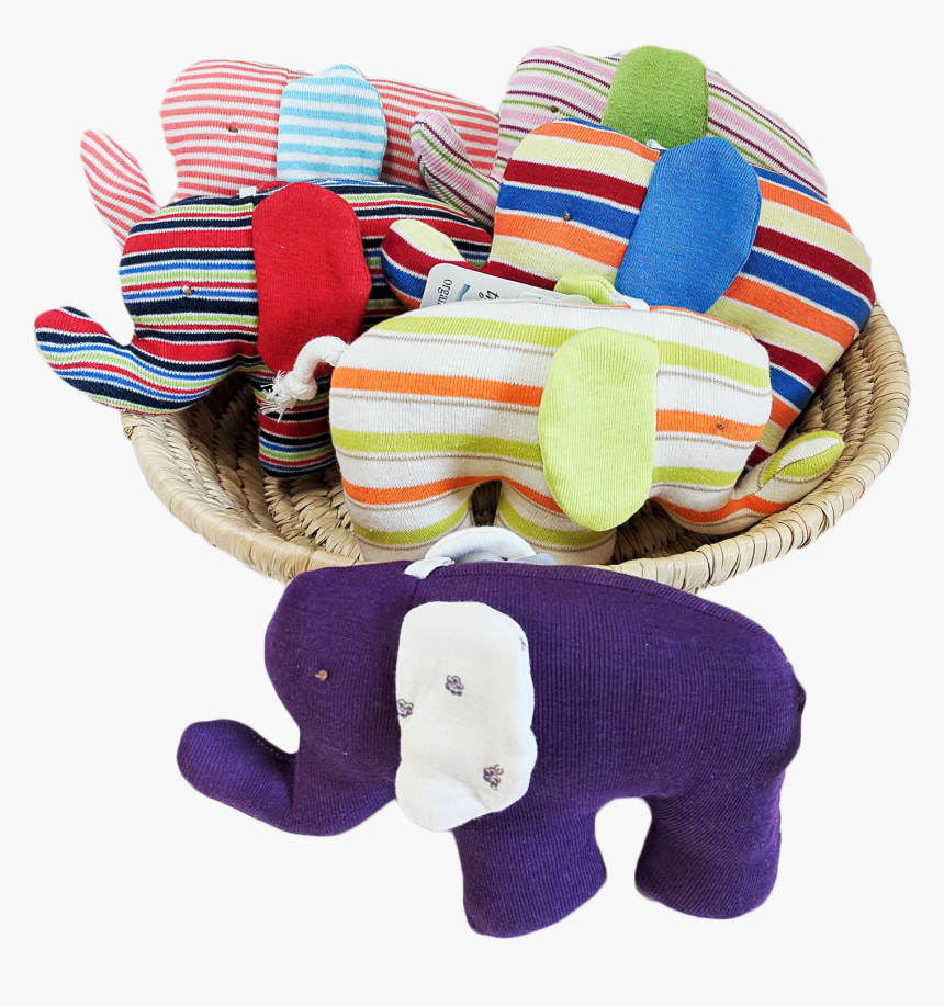 Scrappy Elephant - 1 Piece - Plush, HD Png Download, Free Download