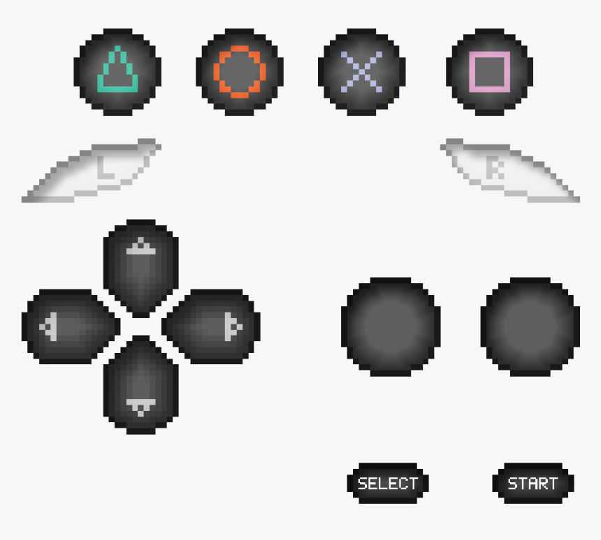 Playstation Buttons Resized - Graphic Design, HD Png Download, Free Download