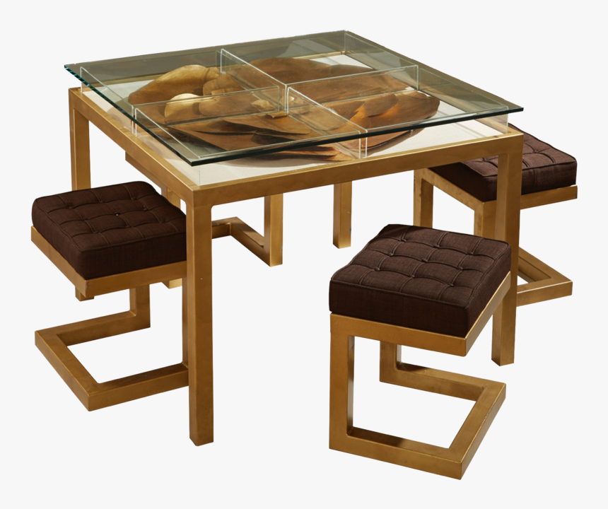 Game Table With Stools - Coffee Table, HD Png Download, Free Download