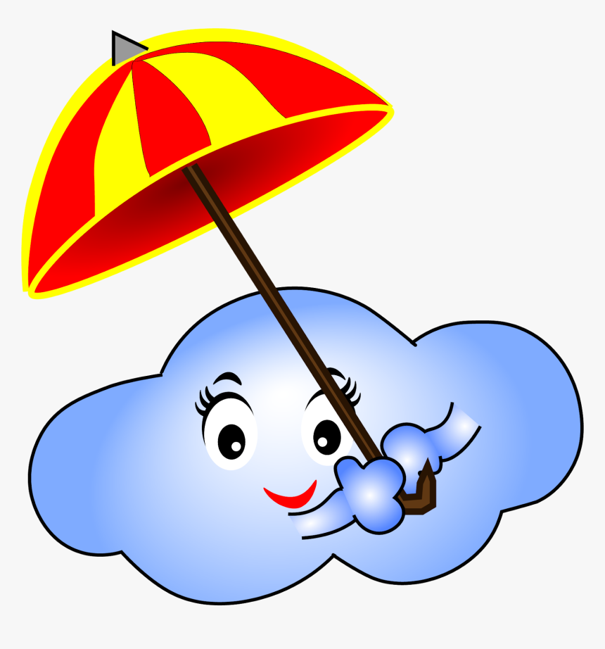 Rain Cloud Clipart Png Transparent Background - Clouds Smile Clipart Png, Png Download, Free Download