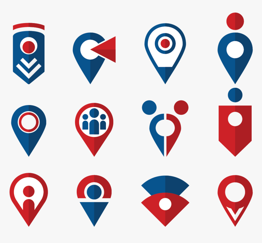 Map Point Free Vector Art - Meeting Point Icon Vector, HD Png Download, Free Download