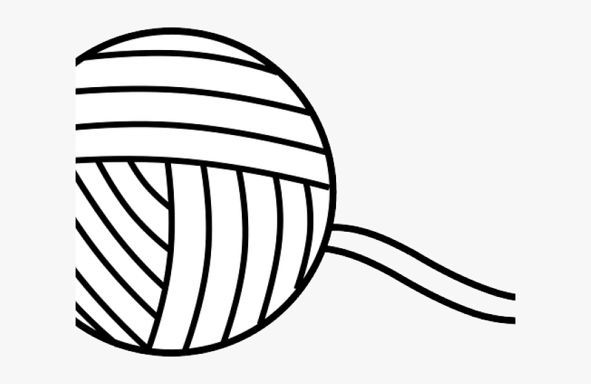 Twine Cliparts - Yarn Clipart Black And White, HD Png Download, Free Download