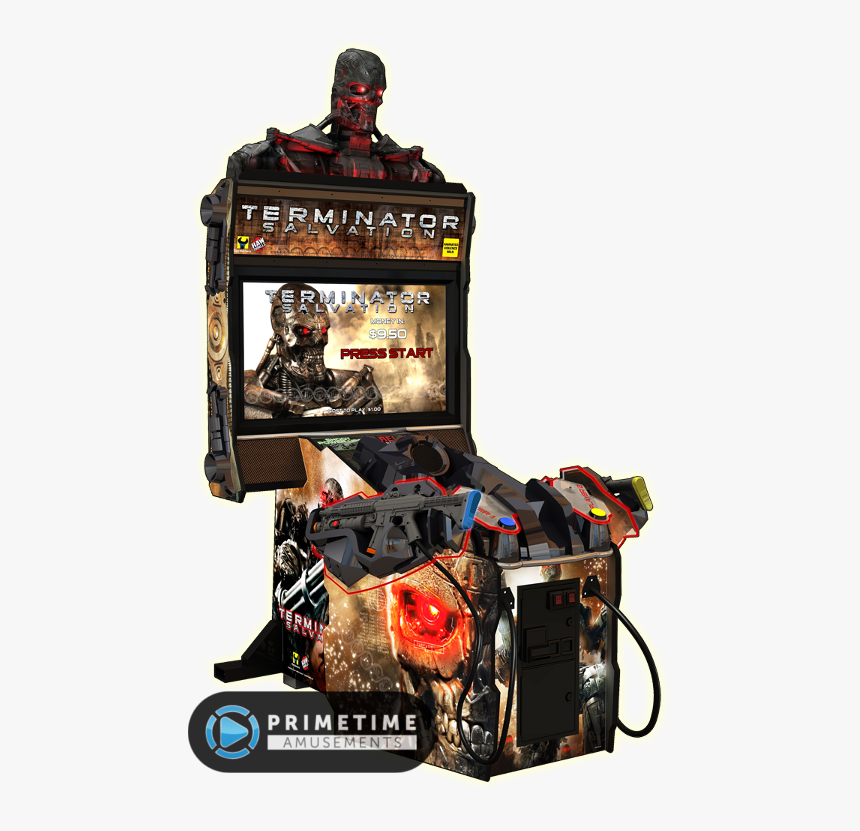 Terminator Salvation Deluxe Arcade Game By Raw Thrills - Arcade Terminator Salvation, HD Png Download, Free Download
