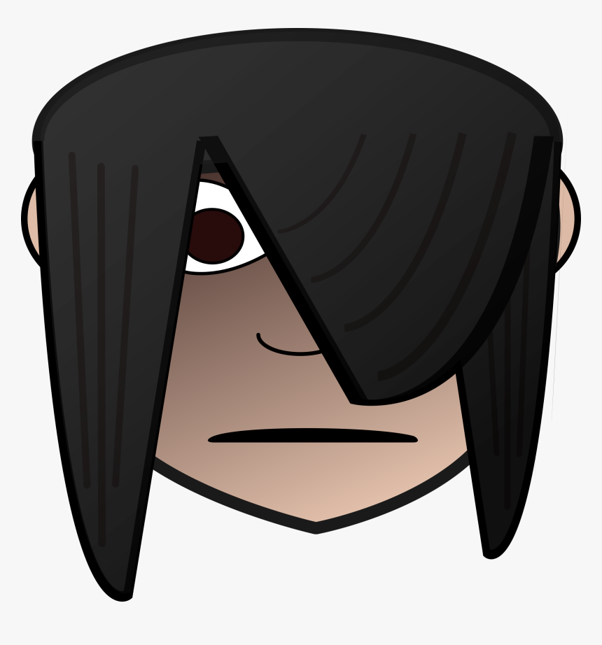 Clipart - - Emo Girl Head Png, Transparent Png, Free Download