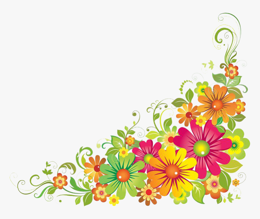 Flower Borders And Frames Clipart - Flower Border Clipart, HD Png Download, Free Download