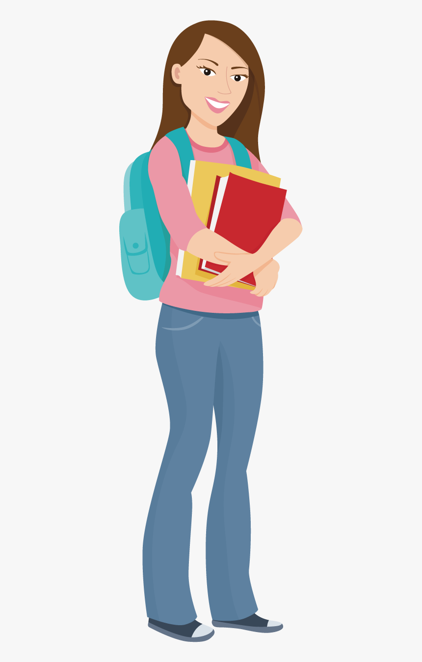 Download Student University College Education Clip Art - College Student Cartoon Png, Transparent Png ...