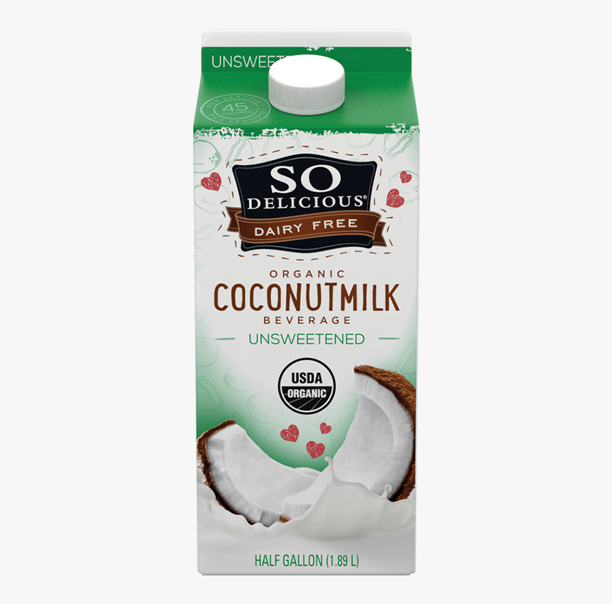So Delicious Unsweetened Vanilla Coconut Milk, HD Png Download, Free Download
