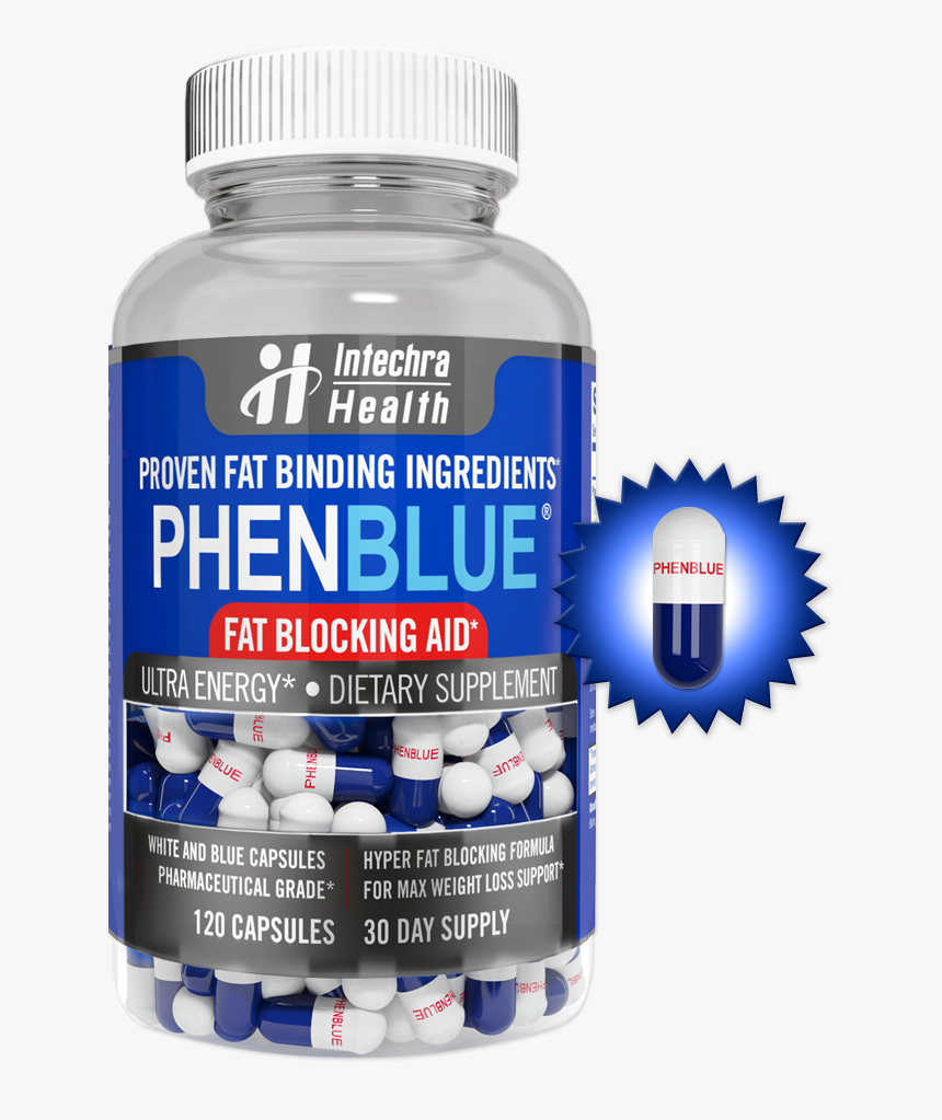 Phenblue Bottle - Best Weight Loss Pills 2017, HD Png Download, Free Download