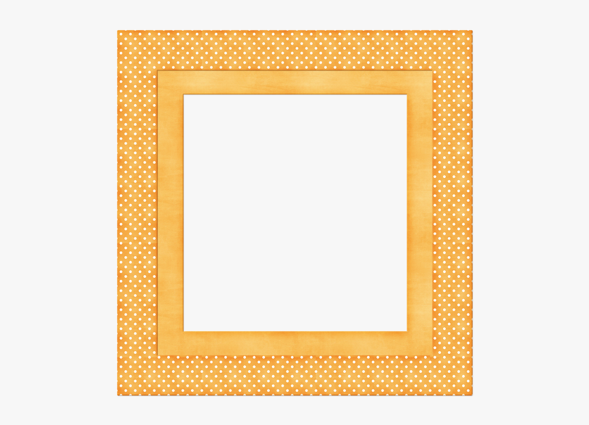 Golden Color Dot Square - Picture Frame, HD Png Download, Free Download