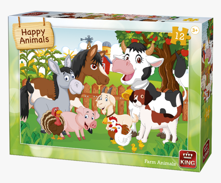 Cartoon Farm Animals Background, HD Png Download, Free Download