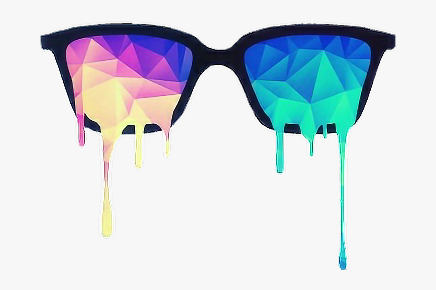 #glasses #color #óculos #colorido - Nerd Glasses Art, HD Png Download, Free Download