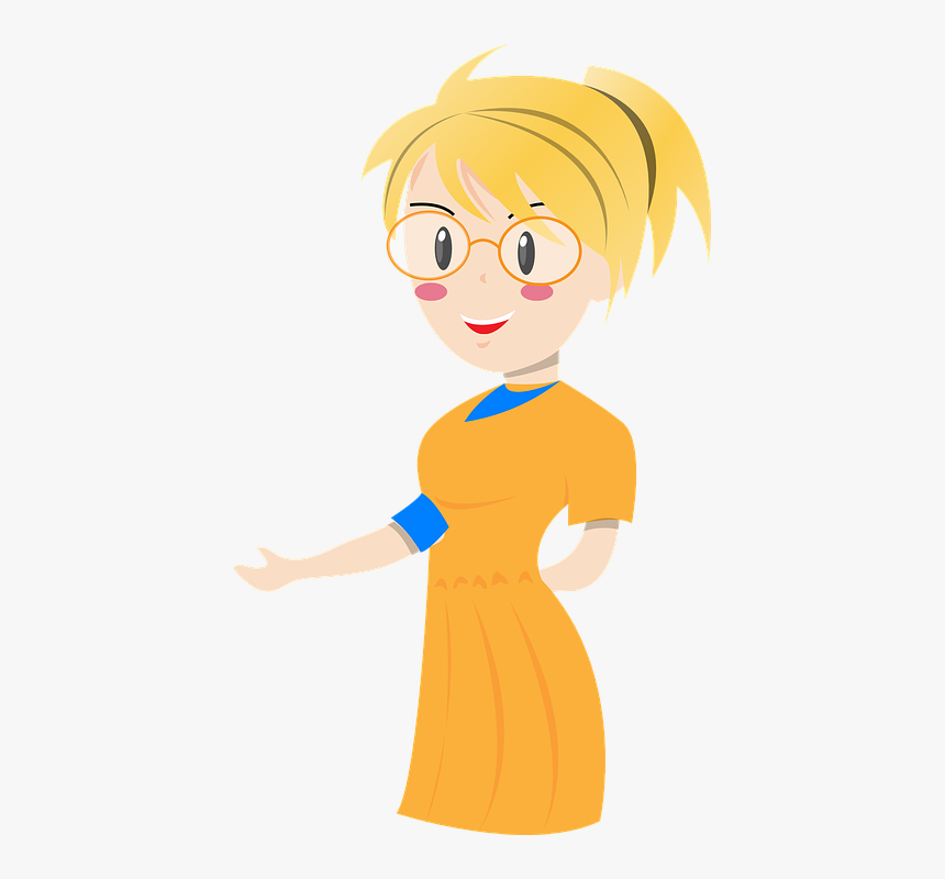 Blonde Teacher Woman - Pengertian Recount Text Dalam Bahasa Inggris, HD Png Download, Free Download