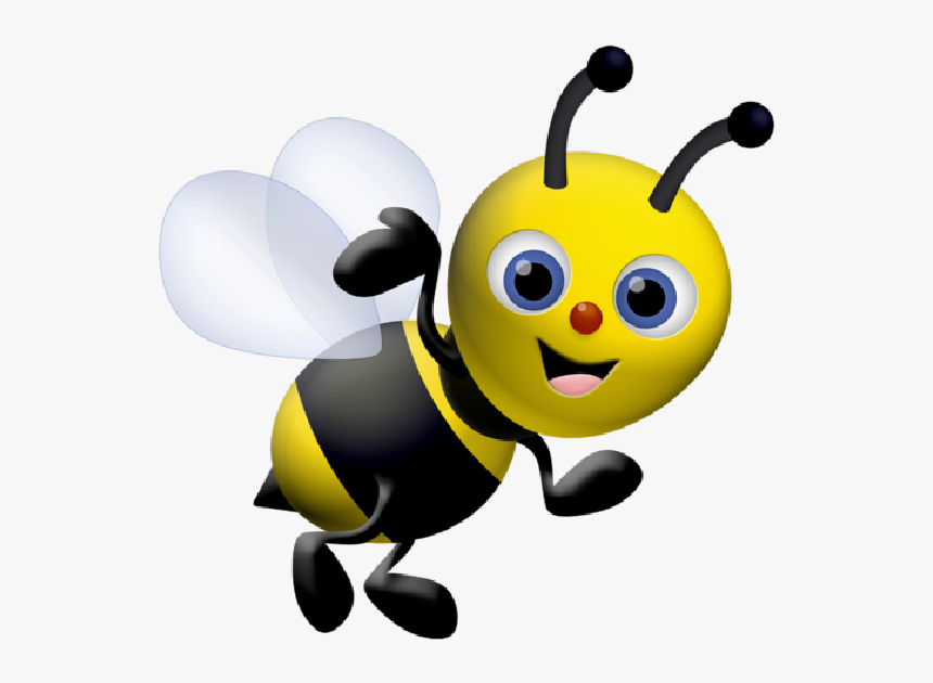 Funny Cartoon Bee With Big Eyes - Baby Shower Bumble Bee Clip Art, HD Png Download, Free Download