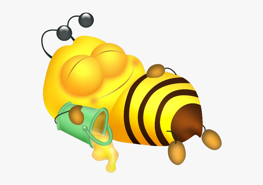 Transparent Cartoon Bee Png - Cartoon Transparent Background Bee Transparent, Png Download, Free Download