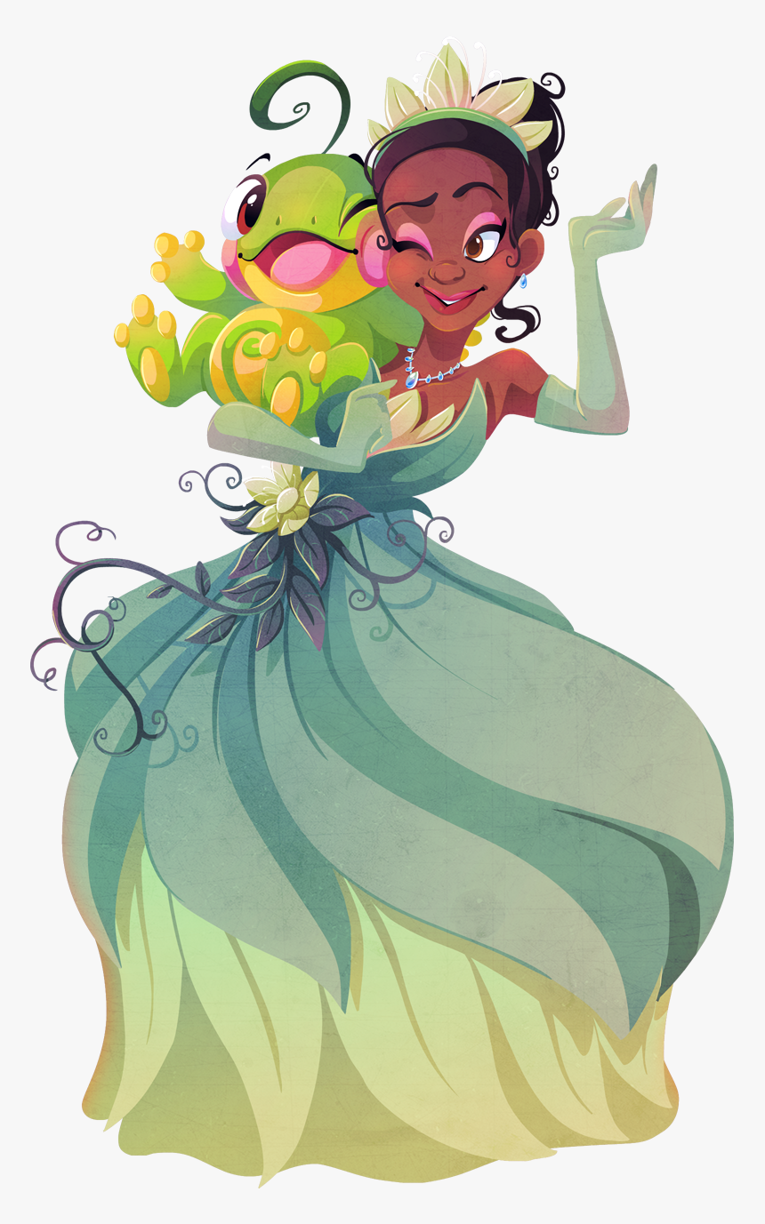 Politoed And Tiana Drawn By Kuitsuku - Pokemon And Disney, HD Png Download, Free Download