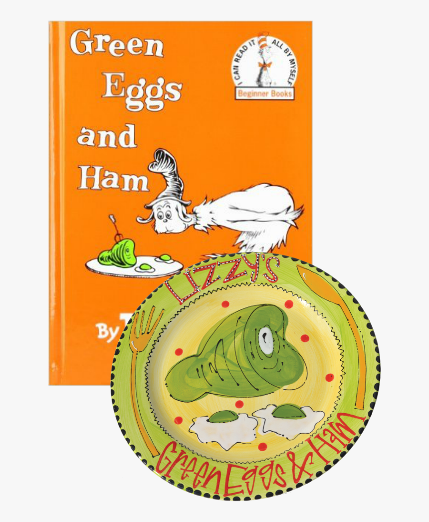 Greeneggsandham - Green Eggs And Ham Dr Seuss Book Cover, HD Png Download, Free Download