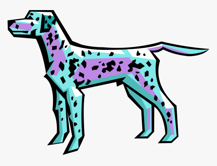 Vector Illustration Of Dalmatian Dog With Spots - Great Dane, HD Png Download, Free Download