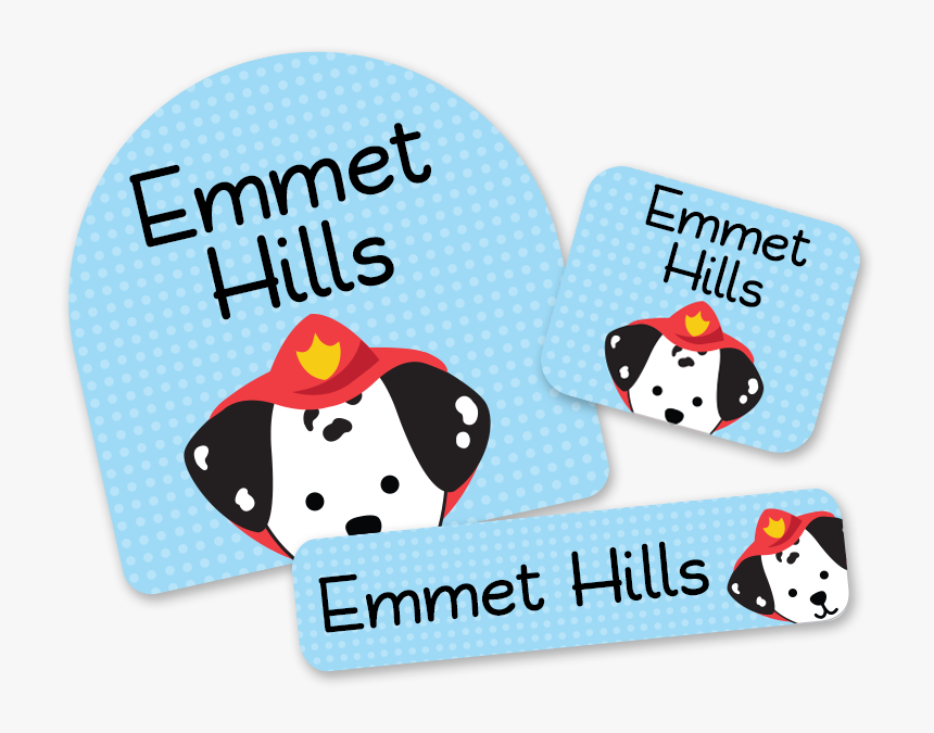 First School Labels For Kids Dalmatian Dog Sparky, HD Png Download, Free Download