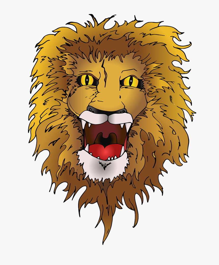 Lion Animal Roar Free Photo - Lion Mane Png, Transparent Png, Free Download