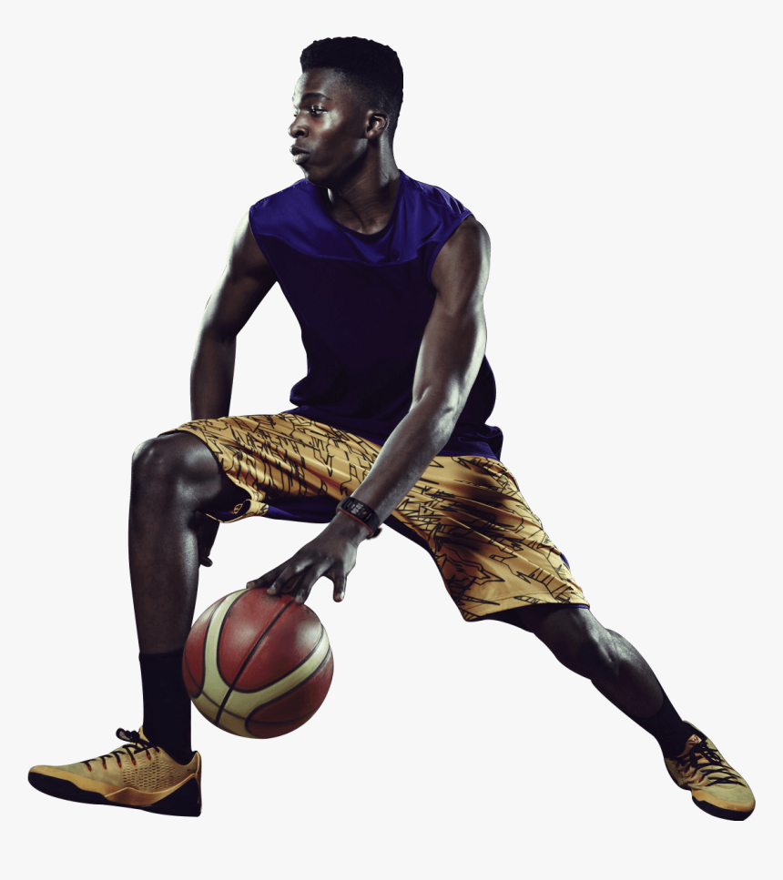 Two Basketball Players, One Slides In From The Left - Jugadores De Basquet Png, Transparent Png, Free Download