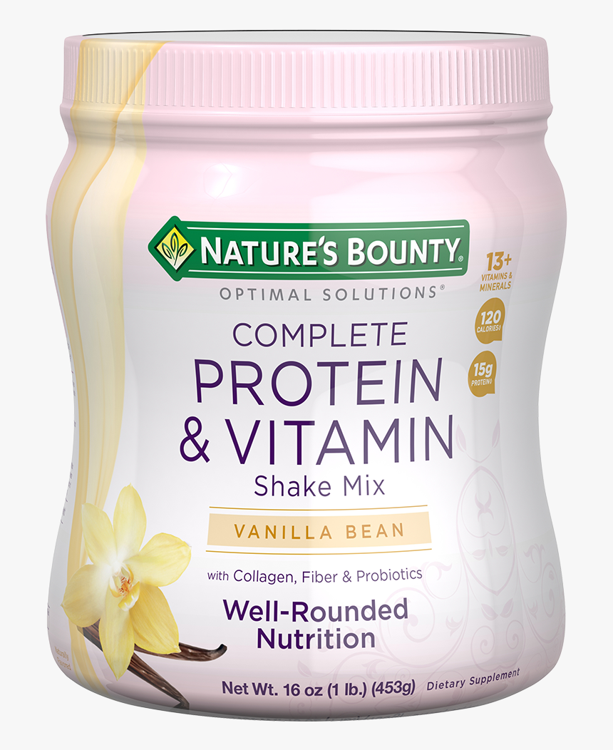 Vanilla Shake - Nature's Bounty Complete Protein And Vitamin Shake, HD Png Download, Free Download