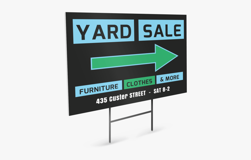 Yard Sale Yard Sign Template Preview - Billboard, HD Png Download, Free Download