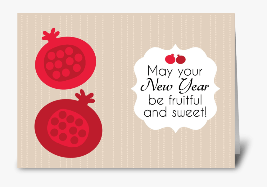 Fruitful Wishes Greeting Card - Rosh Hashanah Greeting Cards, HD Png Download, Free Download