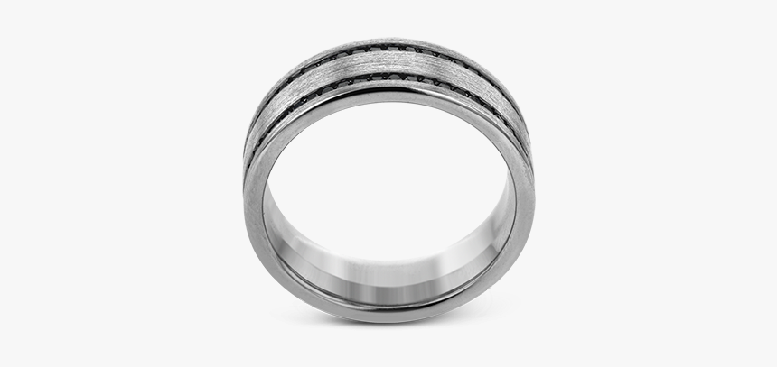 14k White Gold Men"s Ring Image 3 Diamond Showcase - Titanium Ring, HD Png Download, Free Download