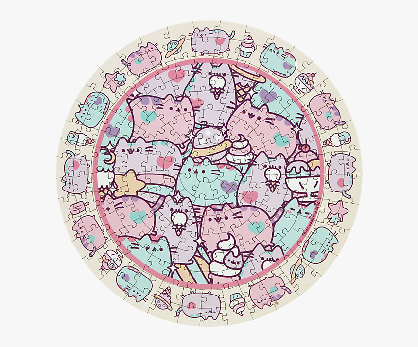 Official Pusheen Pastel 200 Piece Jigsaw Puzzle , Png - Pusheen Puzzle, Transparent Png, Free Download