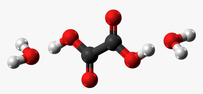 Oxalic Acid Dihydrate Molecules Ball From Xtal - Oxalic Acid Dihydrate Molecule, HD Png Download, Free Download