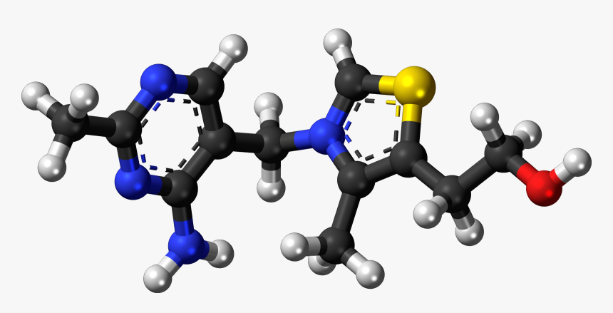 Famous Molecules - Thiamine Mononitrate Molecular Structure, HD Png Download, Free Download