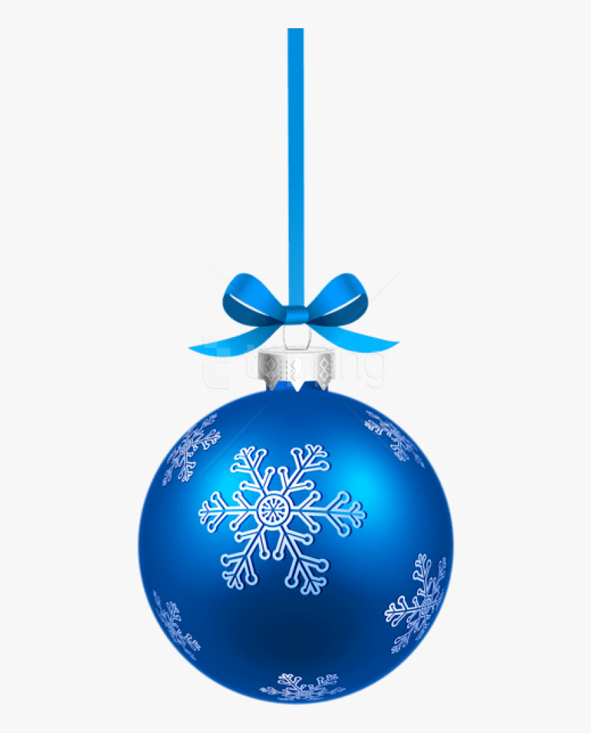 Christmas Snowflakes Png Transparent Background - Blue Christmas Ball Png, Png Download, Free Download