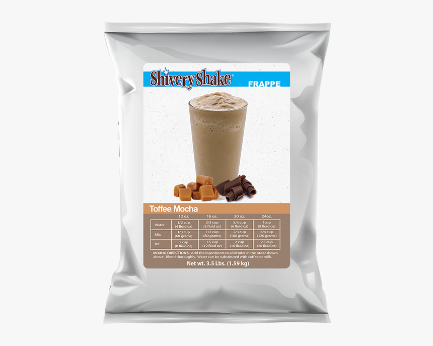 Toffee Mocha Shiver Shake Frappe Mix - Mocha Frappe Mix Recipe On Bag, HD Png Download, Free Download