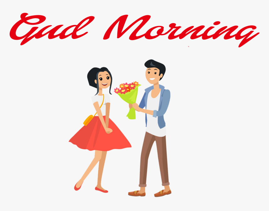 Gud Morning Png Clipart - Happy Valentine's Day Couple, Transparent Png, Free Download