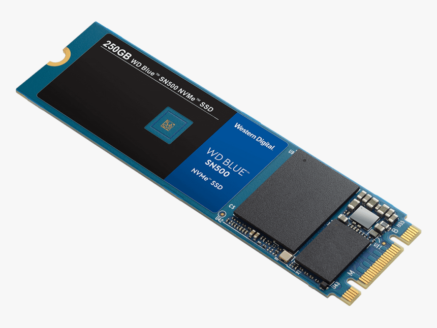 Wd Blue Sn500 Nvme Ssd 250gb - Ssd Wd Blue Sn500 500gb M 2 Nvme, HD Png Download, Free Download