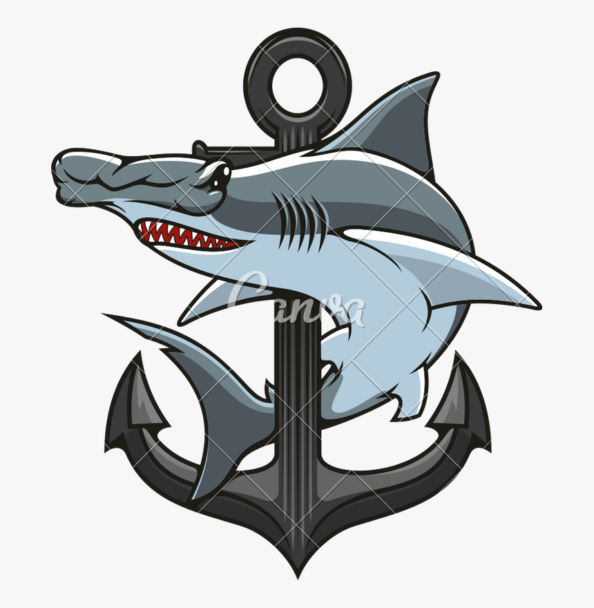 Transparent Hammerhead Shark Clipart - Clipart Hammerhead Shark, HD Png Download, Free Download