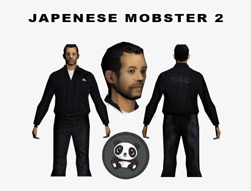 [shw] Japanese Mobster - Draw A Cute Panda, HD Png Download, Free Download
