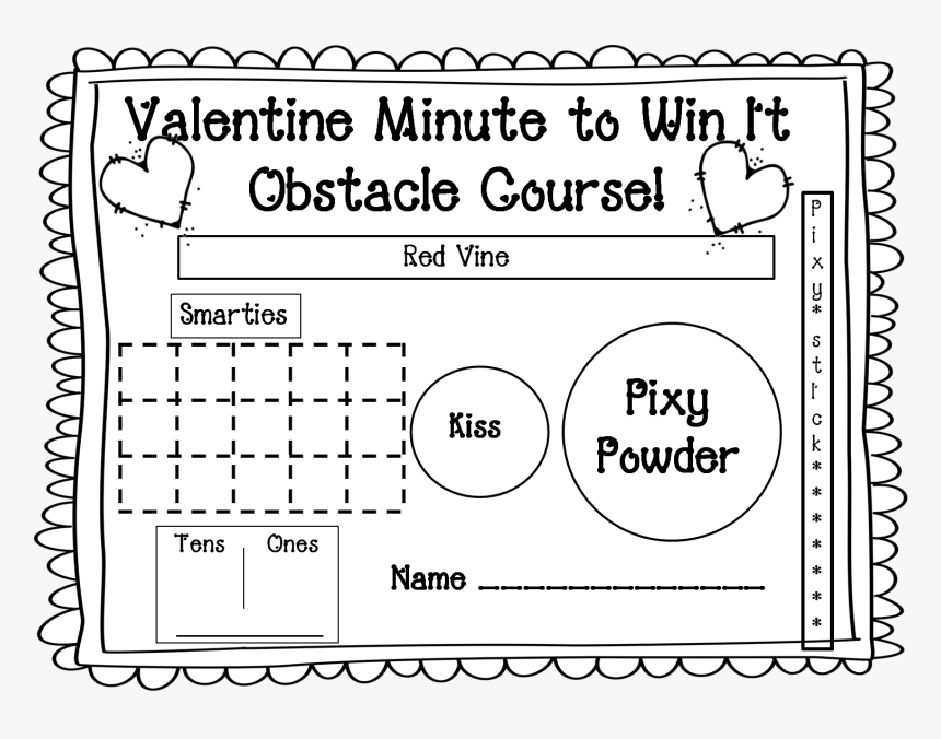 Minute To Win It Valentine Game Board, HD Png Download, Free Download