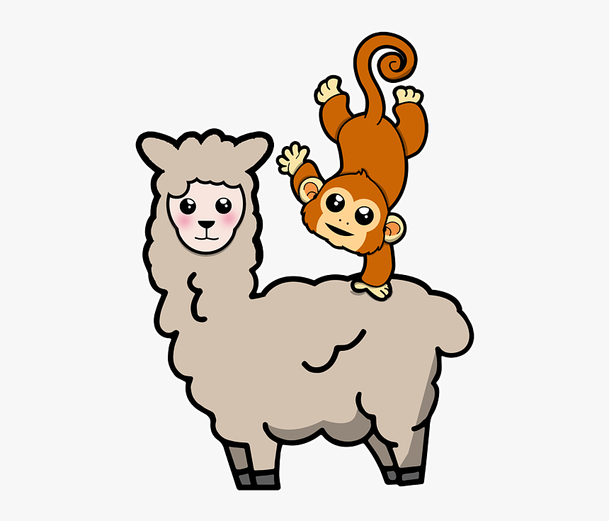 Monkey Riding A Llama, HD Png Download, Free Download