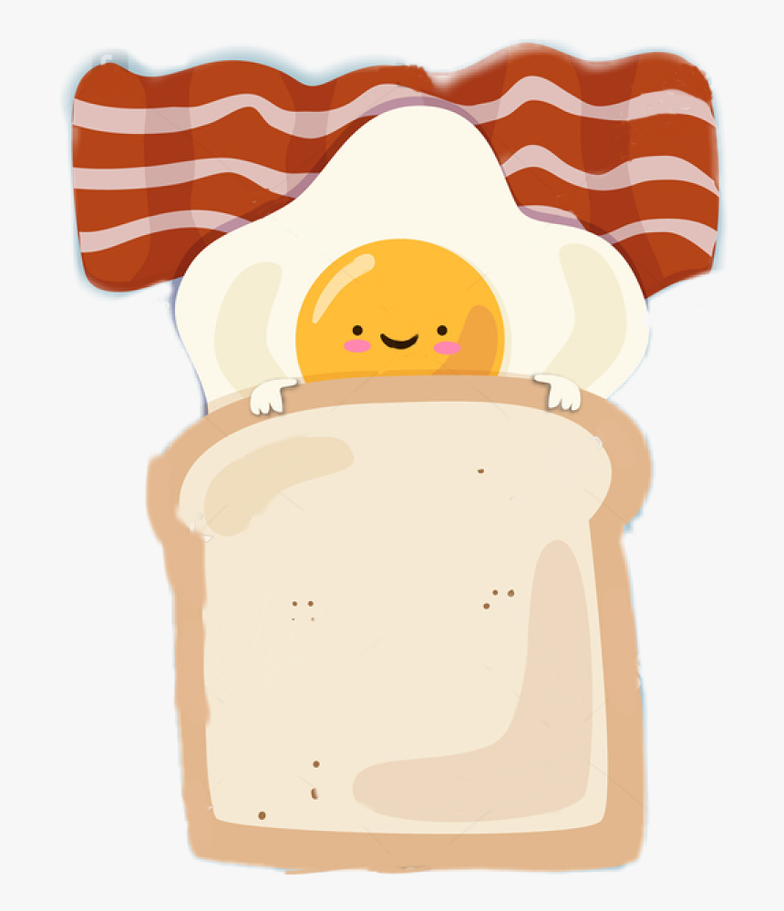Breakfast Eggs Bacon Toast Goodmorning Goodnight Bacon And Eggs Cartoon Png Transparent Png Kindpng