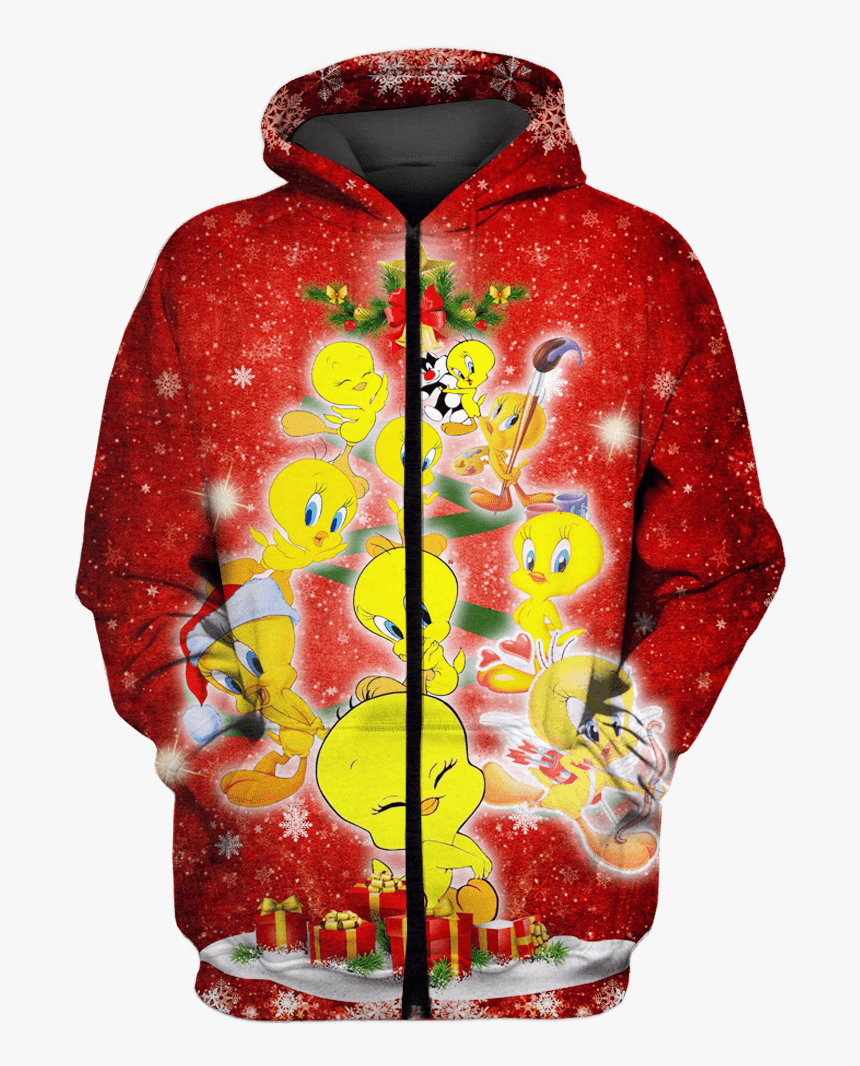 Gearhuman 3d Tweety Bird Christmas Tshirt - Hoodie, HD Png Download, Free Download