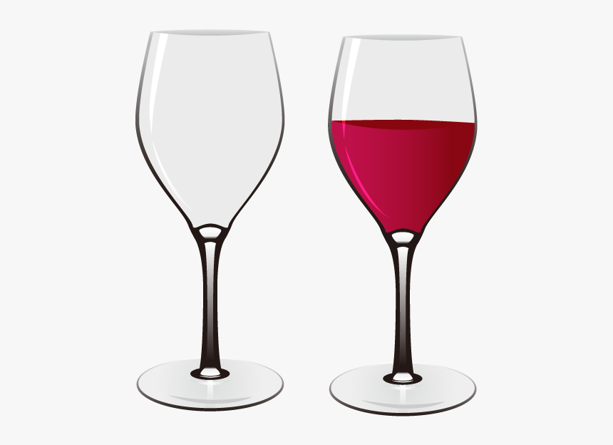 Red Wine Wine Glass Euclidean Vector - Wine Glass Vactor Png, Transparent Png, Free Download