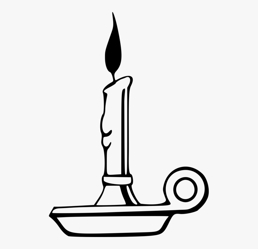 Clip Art Clip Art Christmas Combustion - Candle Holder Clipart Black And White, HD Png Download, Free Download