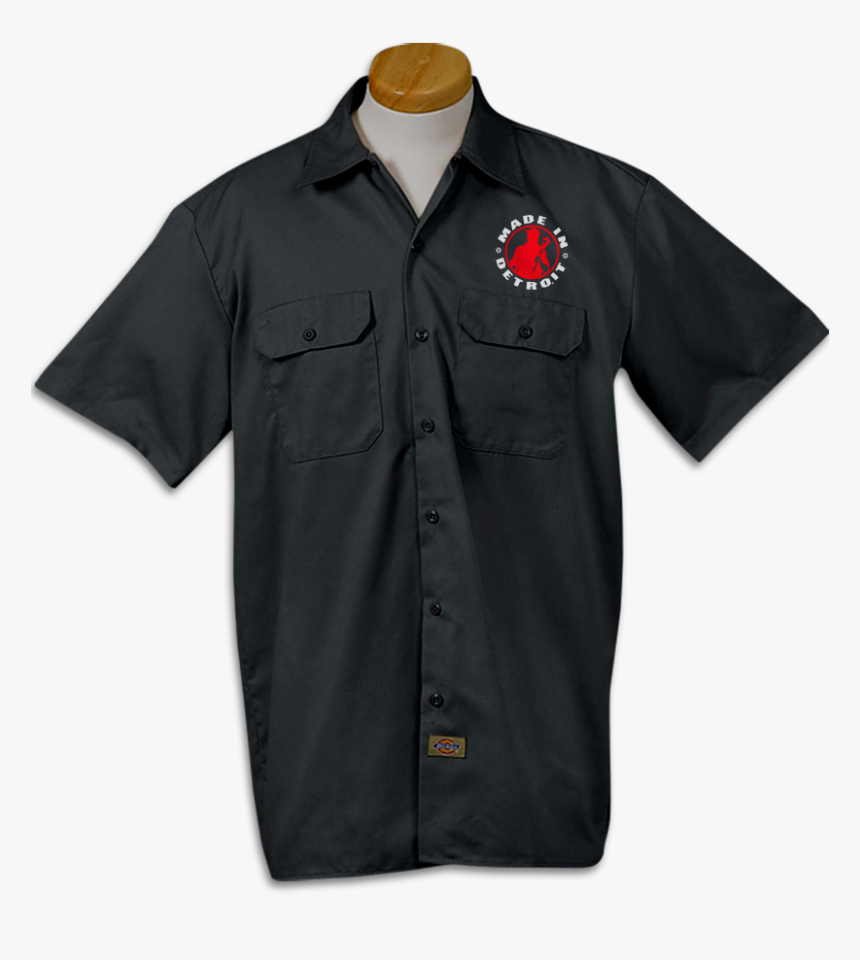 Dickies Mid Workshirt - Black Short Sleeve Work Shirt, HD Png Download, Free Download